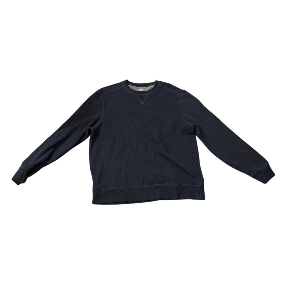 G.H. Bass & Co. Mens Navy Crewneck Sweatshirt XL Cotton/Polyester Blend